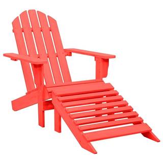 Vidaxl  Záhradná stolička Adirondack s otomanom jedľový masív červená značky Vidaxl