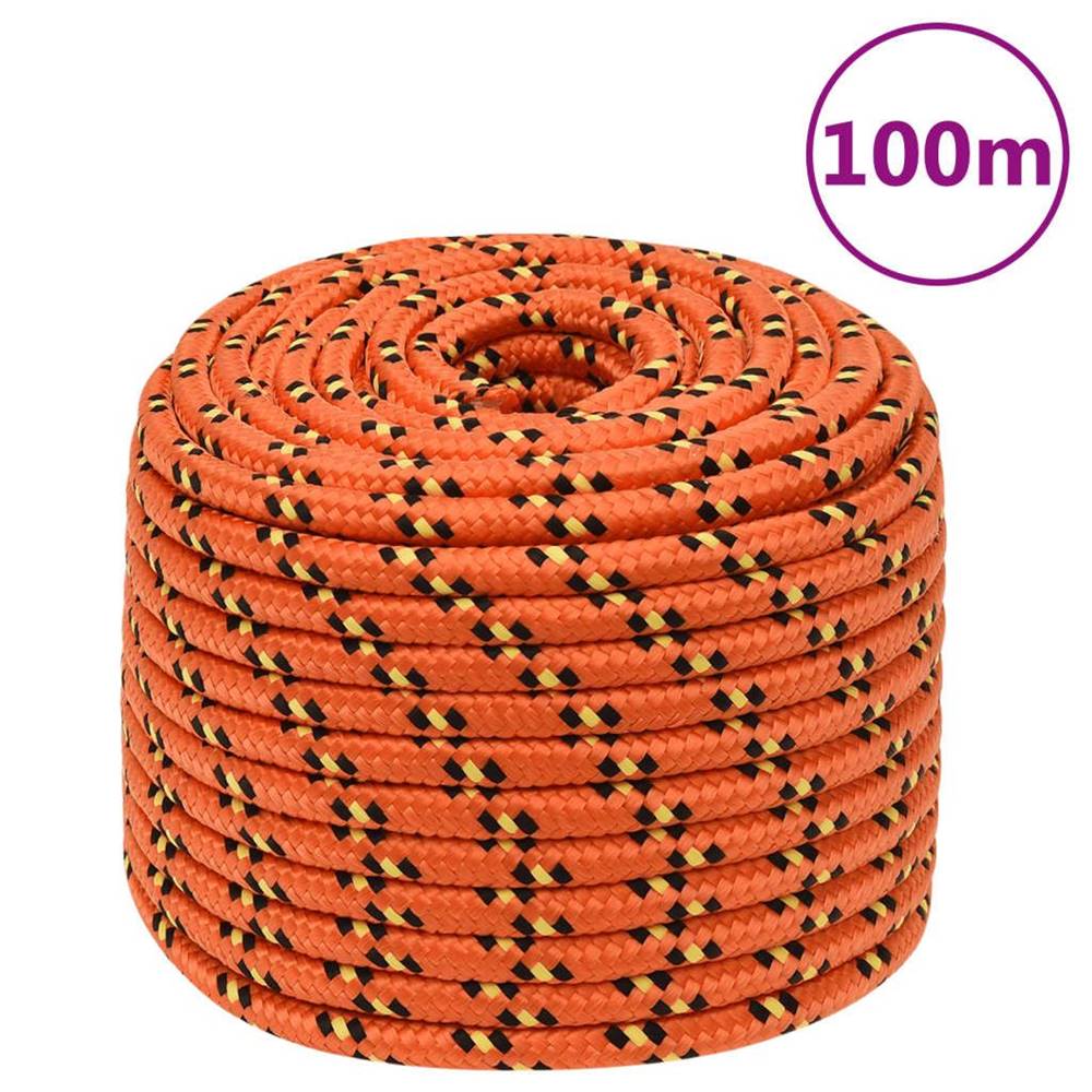 Vidaxl  Lodné lano oranžové 14 mm 100 m polypropylén značky Vidaxl